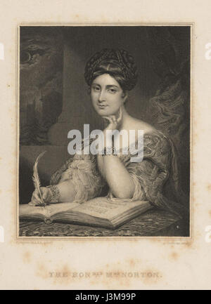 Houghton Portrait Datei Caroline Sheridan Norton Stockfoto