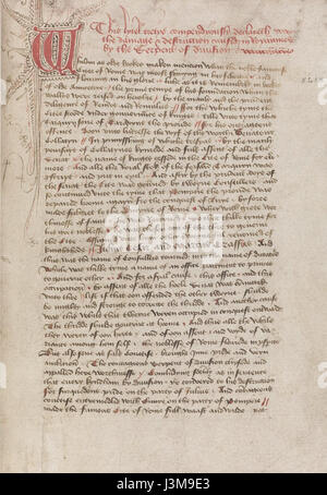 Die Houghton MS eng 530 ist eine mittelalterliche Handschrift, die Werke des Dichters John Lydgate enthält, eines englischen Mönchs und Schriftstellers aus dem 15. Jahrhundert. Dieses Manuskript gibt Einblicke in die mittelalterliche Literatur und die sozialen und politischen Fragen ihrer Zeit. Stockfoto