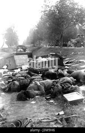 Die deutsche Invasion in die Sowjetunion, auch bekannt als Operation Barbarossa, war ein bedeutender militärischer Feldzug während des Zweiten Weltkriegs. Er begann im Juni 1941 und führte zu intensiven Schlachten an der Ostfront, die den Verlauf des Krieges beeinflussten. Stockfoto