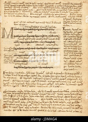 Houghton MS Gr 20 Theogeny, 151 Stockfoto