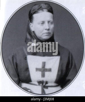 Großherzogin Alexandra Petrowna von Russland, bekannt für ihre Rolle während des Ersten Weltkriegs, ist hier in einer Krankenschwester-Uniform dargestellt, die zu den medizinischen Bemühungen während des Krieges beiträgt. Stockfoto