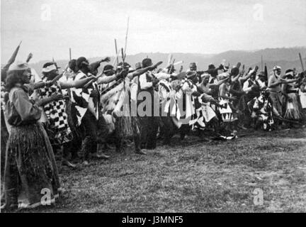 Haka für Herrn Ranfurly 1904 Stockfoto