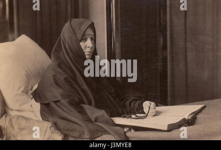 Großherzogin Alexandra Petrowna Russlands. Krankenbett Stockfoto