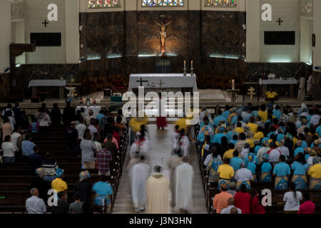 Sonntag-Messe in der Kathedrale unserer lieben Frau von der Unbefleckten Empfängnis in der Hauptstadt von Mosambik Mosambik Stockfoto