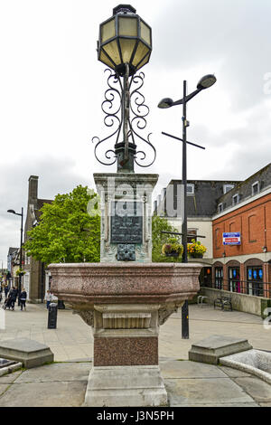 Viktorianischen Trinkbrunnen, Market Place, Braintree, Essex, England, Vereinigtes Königreich Stockfoto