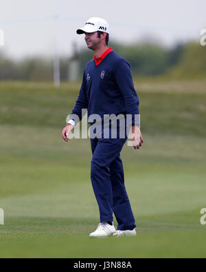 Spaniens Jorge Campillo bei Tag eins der Golf-Sechser im Centurion Club, St Albans. PRESSEVERBAND Foto. Bild Datum: Samstag, 6. Mai 2017. Finden Sie unter PA Geschichte RUGBYU Wespen. Bildnachweis sollte lauten: Steven Paston/PA Wire. EINSCHRÄNKUNGEN. Nur zur redaktionellen Verwendung. Keine kommerzielle Nutzung. Stockfoto