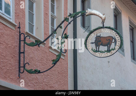 Historische Inn Schilder, Altstadt, Rothenburg, Taubertal, Mittelfranken, Franken, Bayern, Deutschland Stockfoto