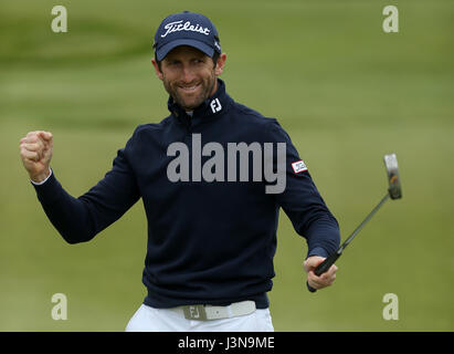 Frankreichs Gregory Bourdy während Tag eins der Golf-Sechser im Centurion Club, St Albans. Stockfoto