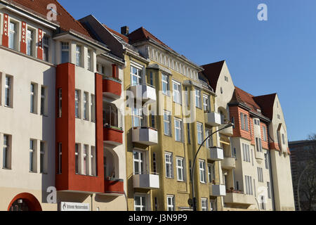 Altbau, Schmiljanstrasse, Friedenau, Berlin, Deutschland Stockfoto