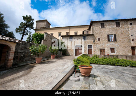 Castello d'Albola, Radda in Chianti, Toskana, Italien, Europa Stockfoto