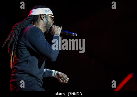 Memphis, Tennessee, USA. 6. Mai 2017. 2 Chainz führt auf 2017 Beale Street Music Festival in Tom Lee Park am 5. Mai 2017 in Memphis, Tennessee. Bildnachweis: Das Foto Zugang/Alamy Live-Nachrichten Stockfoto