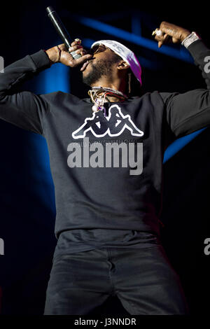 Memphis, Tennessee, USA. 6. Mai 2017. 2 Chainz führt auf 2017 Beale Street Music Festival in Tom Lee Park am 5. Mai 2017 in Memphis, Tennessee. Bildnachweis: Das Foto Zugang/Alamy Live-Nachrichten Stockfoto