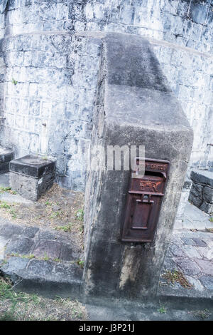 Briefkasten auf der Insel St. Kitts Stockfoto