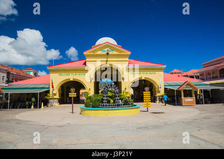 St Kitts & Nevis port Gateway Eingang Stockfoto