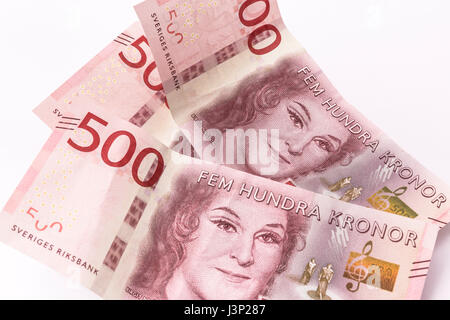 Schwedische Krone. Schwedische Kronen Stockfoto
