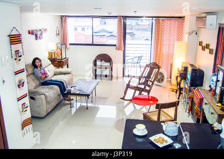 Innenraum einer Wohnung in Cebu, Philippinen Stockfoto