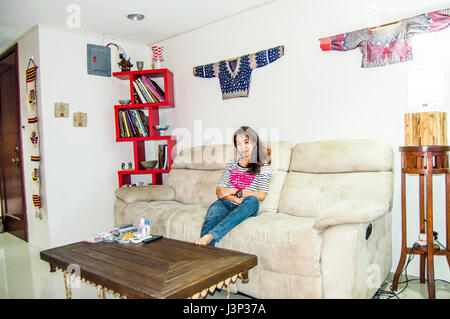 Innenraum einer Wohnung in Cebu, Philippinen Stockfoto