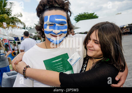 Miami Florida, Kendall, St. Andrew Greek Orthodox Church, Greek Festival, Festivals, Feier, fair, junge Jungen, männlich Kind Kinder Kinder Youngster jung Stockfoto