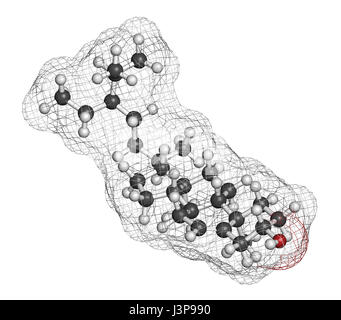Beta-Sitosterol Phytosterol Molekül. In der Behandlung der gutartigen Prostata-Hyperplasie (BPH) und hohe Cholesterinwerte untersucht. Atome sind represented Stockfoto
