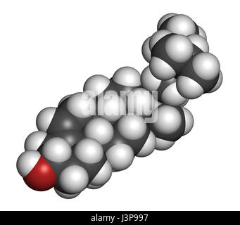 Beta-Sitosterol Phytosterol Molekül. In der Behandlung der gutartigen Prostata-Hyperplasie (BPH) und hohe Cholesterinwerte untersucht. Atome sind represented Stockfoto