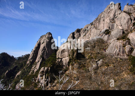 Majestätische Granit, Nationalpark Huangshan, Anhui, China Stockfoto