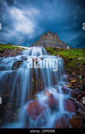 Glacier-Nationalpark ist ein Nationalpark befindet sich im US-Bundesstaat Montana, an der Kanada-USA-Grenze mit den kanadischen Provinzen von Alber Stockfoto