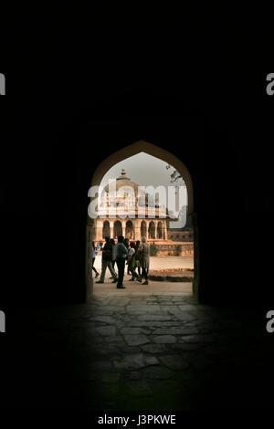 Humayun Mausoleum in Delhi, Indien, Isa Khan Niyazi Grab komplexe, wurde der Komplex eine UNESCO erklärt Stockfoto