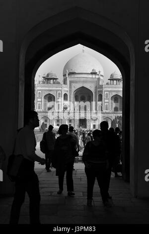 Humayun Mausoleum in Delhi, Indien, Isa Khan Niyazi Grab komplexe, wurde der Komplex eine UNESCO erklärt Stockfoto