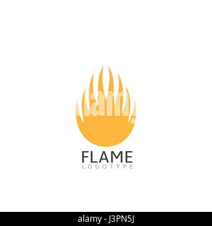 Flamme-Symbol-Darstellung Stock Vektor