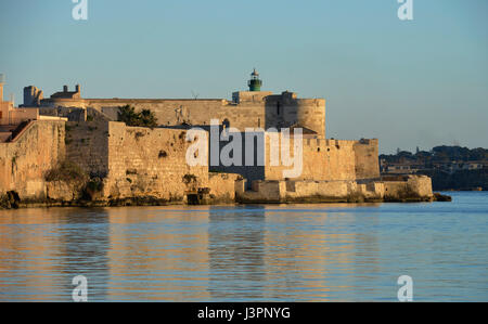 Castello Maniace, Ortigia, Syrakus, Sizilien, Italien Stockfoto