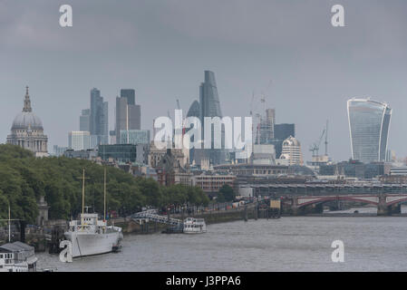 Ein hazey Nachmittag in London Stockfoto