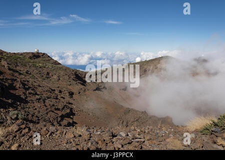 Sonnenwarten am Roque de Los Muchachos, Tijarafe, La Palma, Spanien Stockfoto