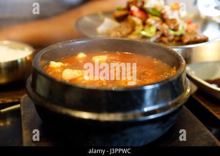 Kimchi Eintopf - Koreanisch Stil Essen Stockfoto