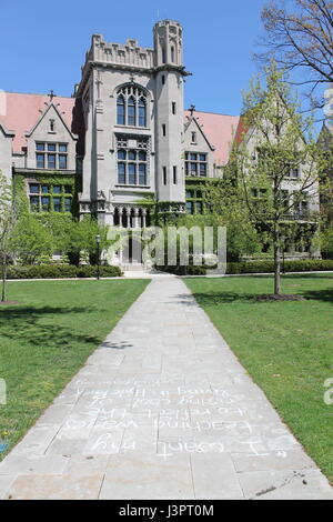 Die Ryerson Laboratory an der University of Chicago-quad Stockfoto