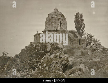 Kaschmir. Tempel der Jyeshteswara Shankaracharya, auf der Takht ich Suliman Hill, in der Nähe von Srinagar. Voraussichtlicher Zeitpunkt 220 v. Chr. 1 Stockfoto