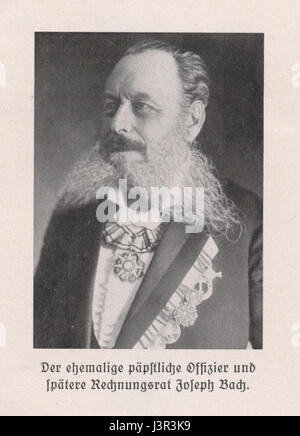 Joseph Alois Bach Stockfoto