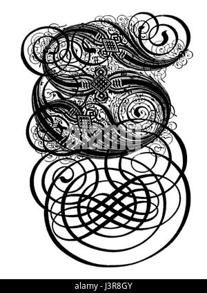 Die ursprüngliche „s“ Paulus Frank 1601 bezieht sich auf eine historische Handschriftenbeleuchtung, die wahrscheinlich aus dem frühen 17. Jahrhundert stammt. Dieses künstlerische Stück zeigt detaillierte Schriften und dekorative Elemente, die mit der Zeit verbunden sind. Stockfoto