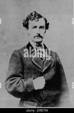 Porträt von John Wilkes Booth Stockfoto