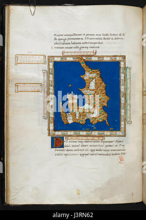 Insularium Illustratum (zusätzliche MS 15760, f.21v) Stockfoto