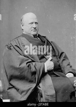 John Marshall Harlan war ein Richter am Obersten Gerichtshof der Vereinigten Staaten, der für seine bemerkenswerten Meinungsverschiedenheiten bekannt war. Dieses Bild ist Teil der Library of Congress-Sammlung und spiegelt seine historische Bedeutung im amerikanischen Recht wider. Stockfoto