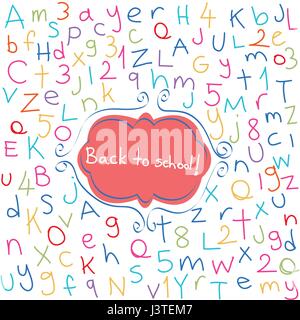Zurück zur Schule Stock Vektor