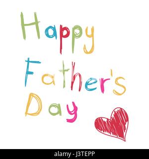 Glückliche Vatertag Stock Vektor