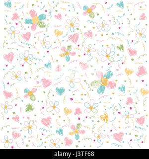 Nahtlose floralen Muster, Tapete Stock Vektor