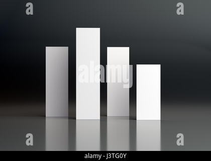Infografik-Design-Vorlage. 3D Illustration Stockfoto