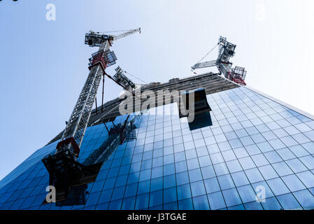 Bau in der Stadt Stockfoto