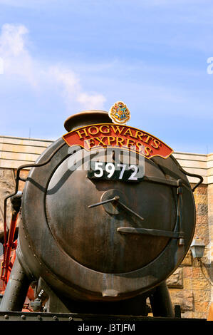 Die Zauberwelt von Harry Potter Hogwarts Express Stockfoto