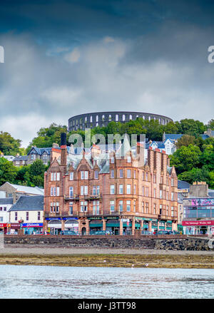 Ansicht von Oban aus dem Meer Stockfoto