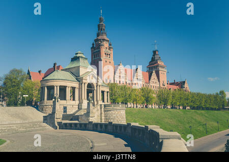 Szczecin - historische Architektur / Haken Terrassen Stockfoto