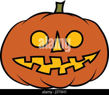 die Hand gezeichnete Jack-o-Laterne Stock Vektor