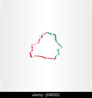 Belarus Karte Vektor Icon-design Stock Vektor